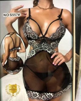 Robe sexy en dentelles avec string