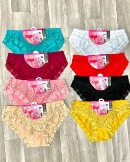 Slips coton dentelles